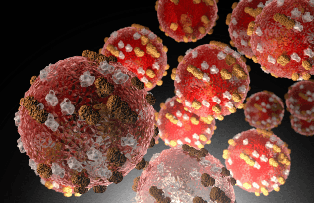 Magnification of Measles Virus